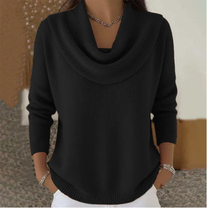 Roslyn | Eleganter Pullover mit weichem Kragen