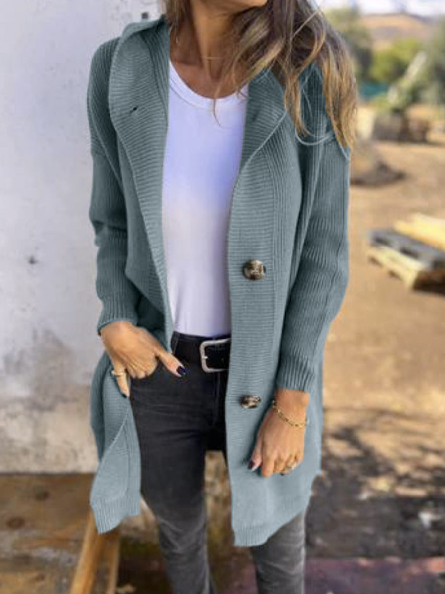 Marjorie – Eleganter langer Cardigan aus weichem Strick