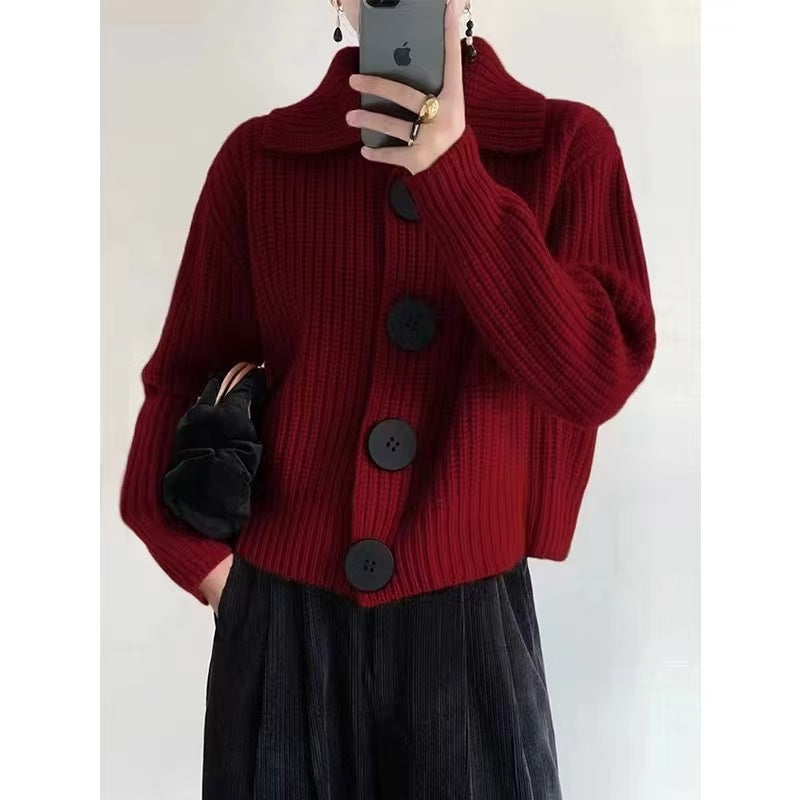 Elara | Weicher Cardigan mit Großen Knöpfen