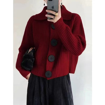 Elara | Weicher Cardigan mit Großen Knöpfen