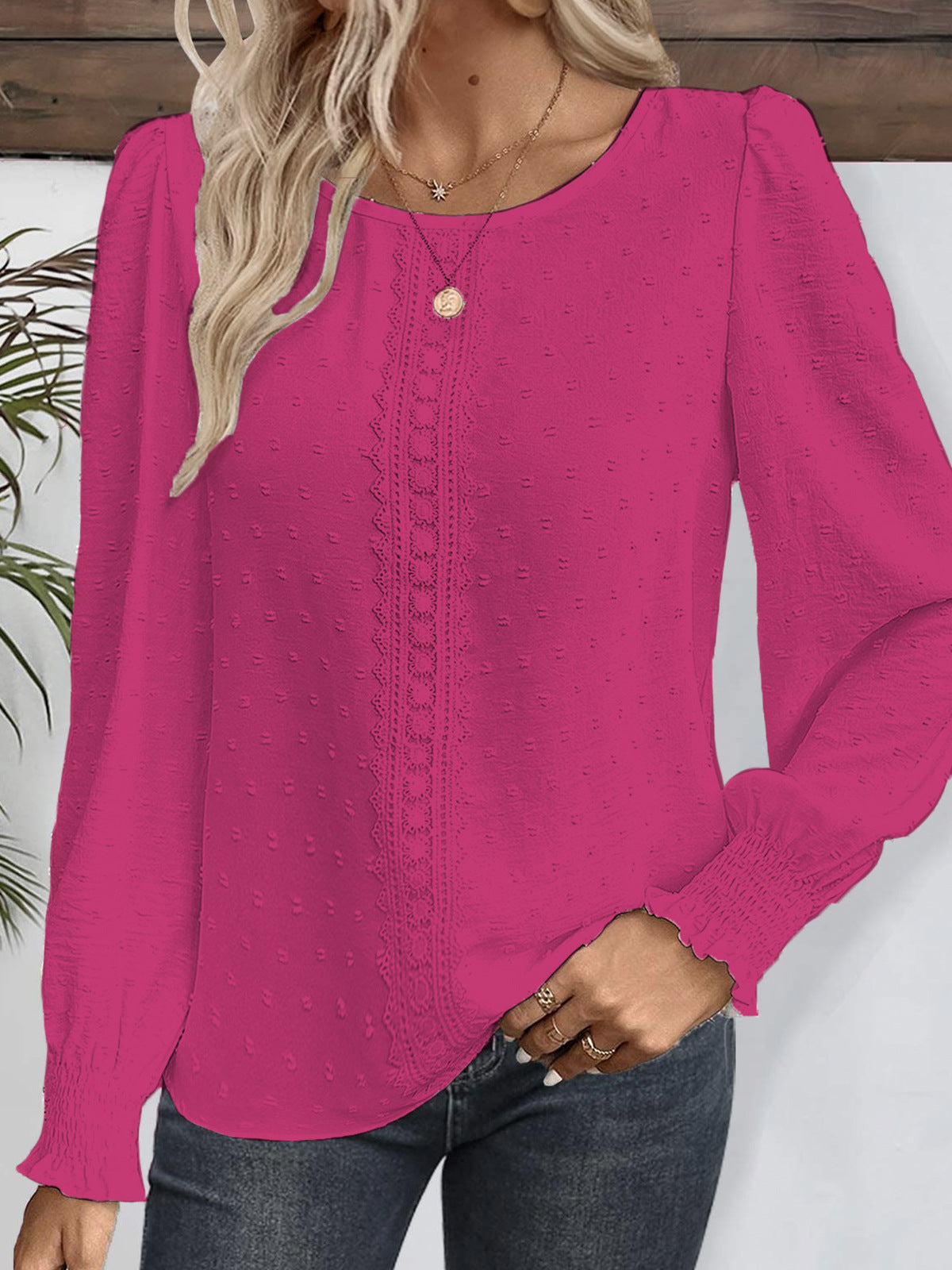 Chiara | Elegante Bluse mit zartem Stickerei