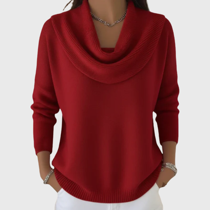 Roslyn | Eleganter Pullover mit weichem Kragen