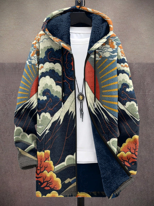 Kalina™ | Luxuriöse kunstinspirierte Kapuzenjacke mit Reißverschluss