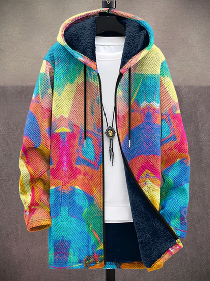 Tiarna™ | Luxuriöse kunstinspirierte Kapuzenjacke mit Reißverschluss