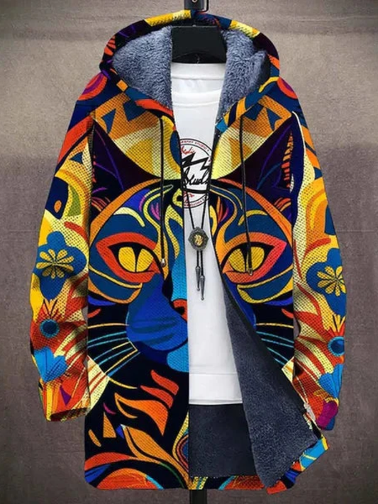 Tarni™ | Luxuriöse Kunstinspirierte Kapuzenjacke mit Reißverschluss