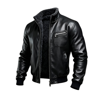 VANHOUTEN™ | SCHWARZE LEDERJACKE