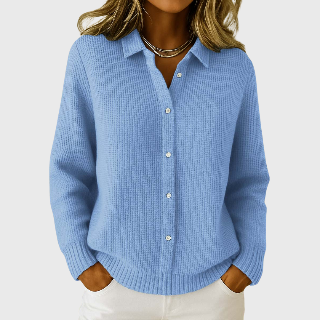 Elena | Klassischer Cardigan aus weichem Strick