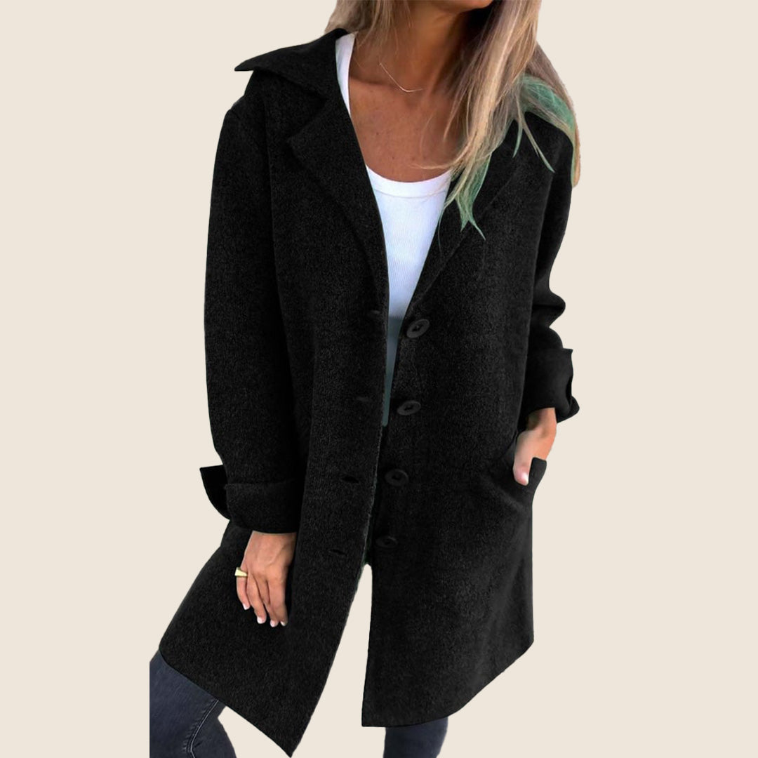 Frankie | Lässiger Oversized-Mantel mit Revers