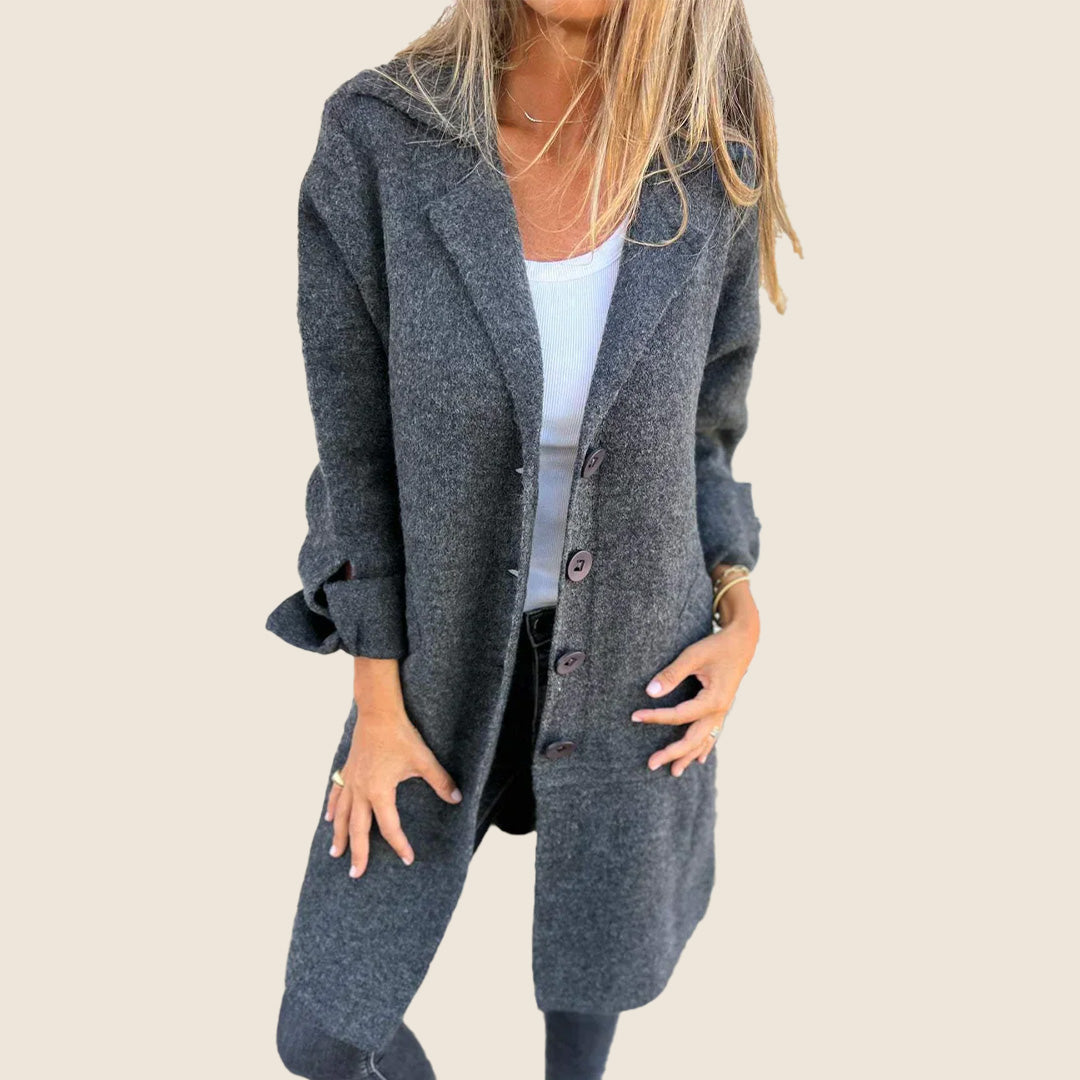 Frankie | Lässiger Oversized-Mantel mit Revers