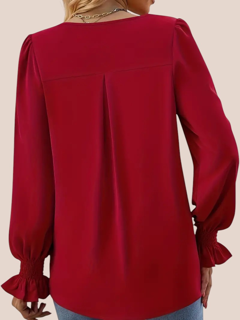 Mira | Elegante Bluse mit V-Ausschnitt