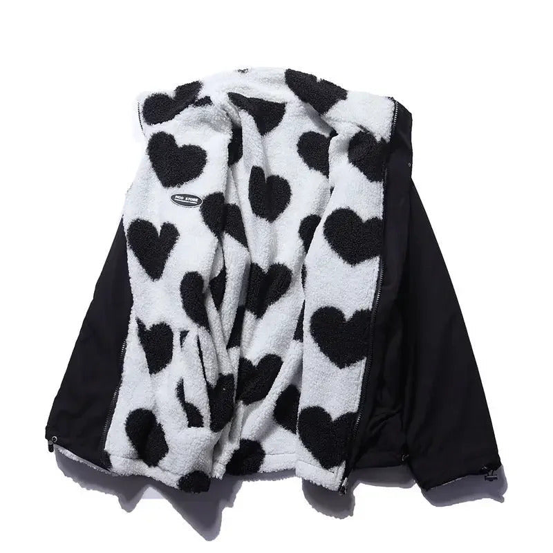 Cella | Wendbare Jacke mit Herzchen