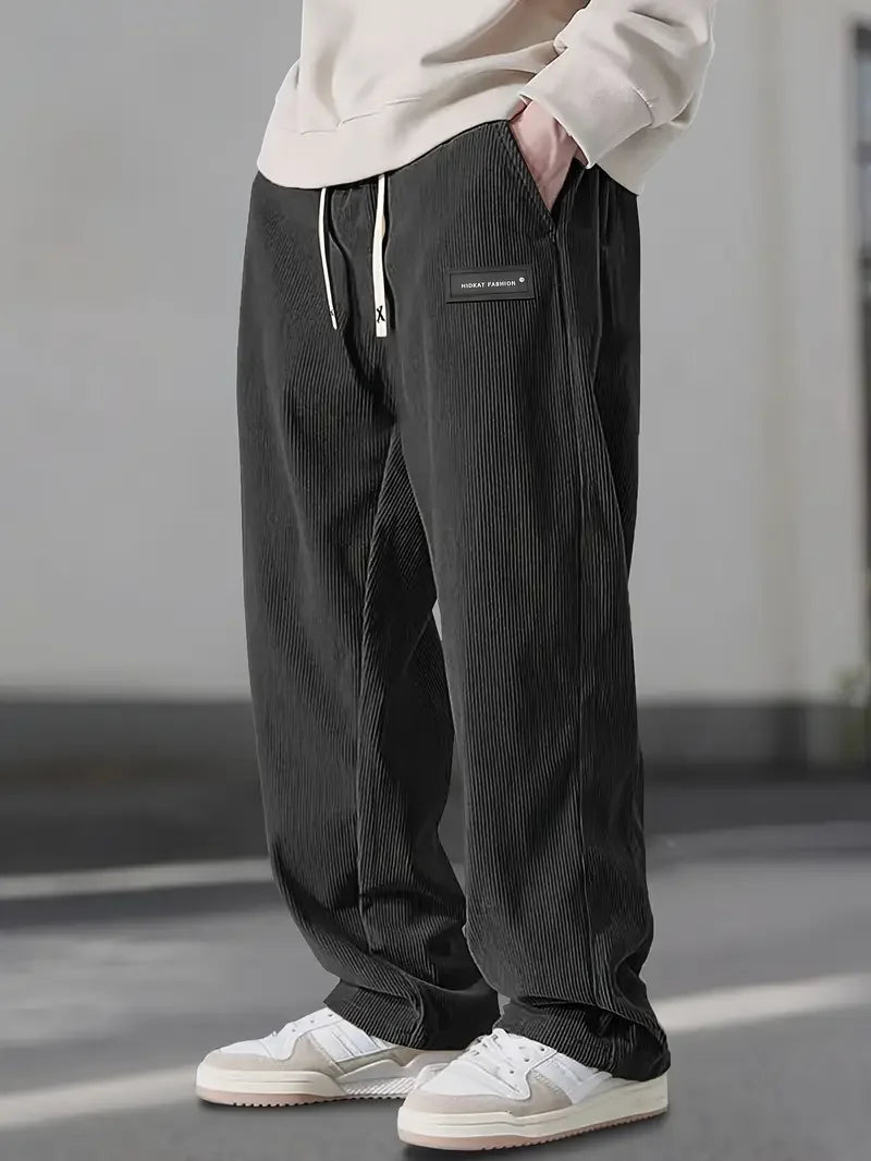 ComfortFit Corduroy-Hosen – Weicher, gerippter Stoff mit entspannter Passform
