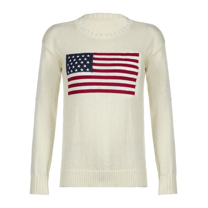JULIA™ | Amerikanischer Flaggenpullover