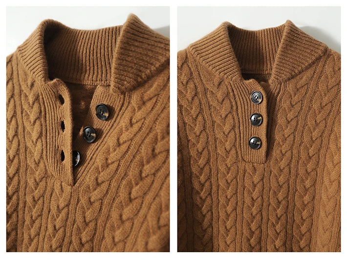 Carla | Strickpullover mit Knöpfen