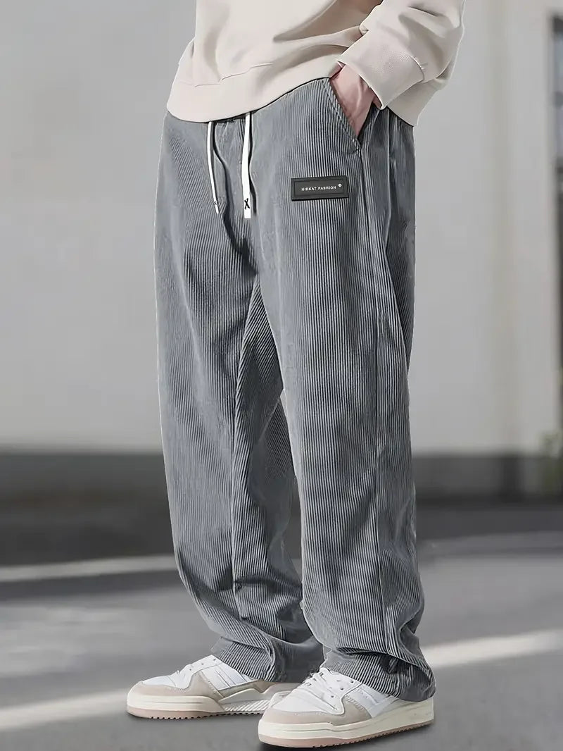ComfortFit Corduroy-Hosen – Weicher, gerippter Stoff mit entspannter Passform
