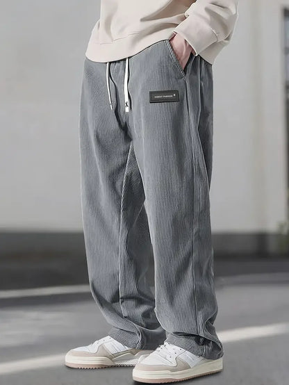 ComfortFit Corduroy-Hosen – Weicher, gerippter Stoff mit entspannter Passform
