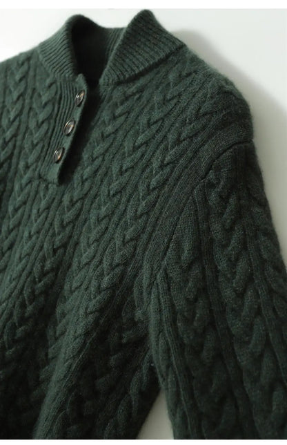 Carla | Strickpullover mit Knöpfen