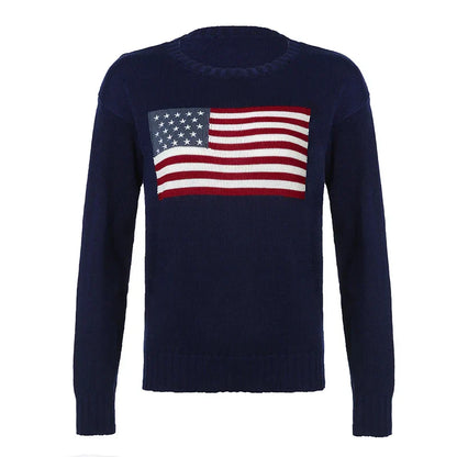 JULIA™ | Amerikanischer Flaggenpullover