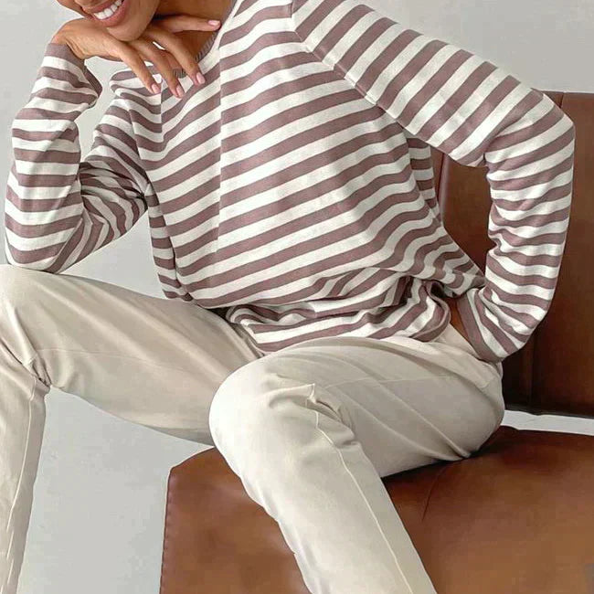Nicole | Schicker gestreifter Pullover
