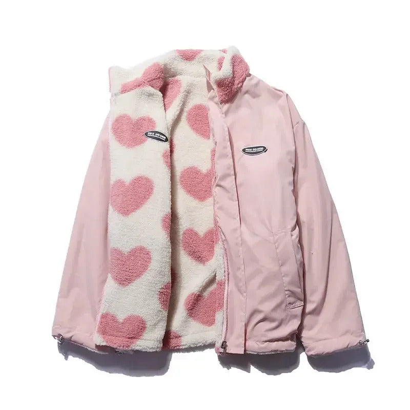Cella | Wendbare Jacke mit Herzchen