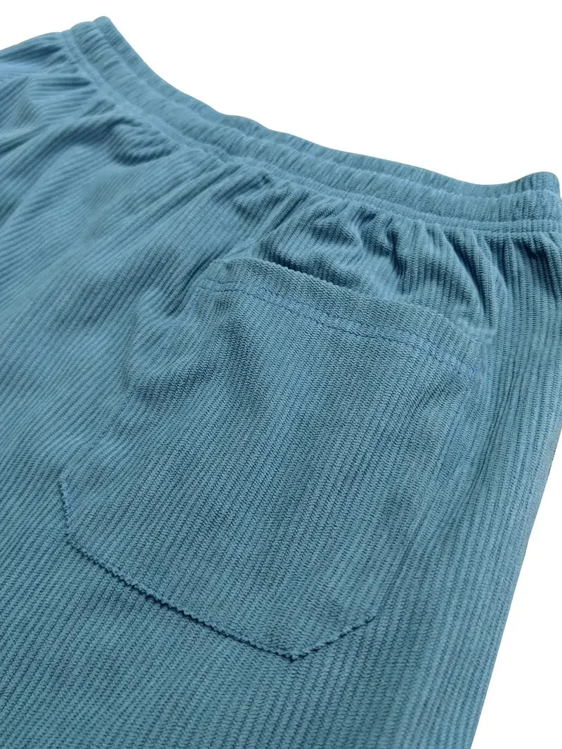 ComfortFit Corduroy-Hosen – Weicher, gerippter Stoff mit entspannter Passform