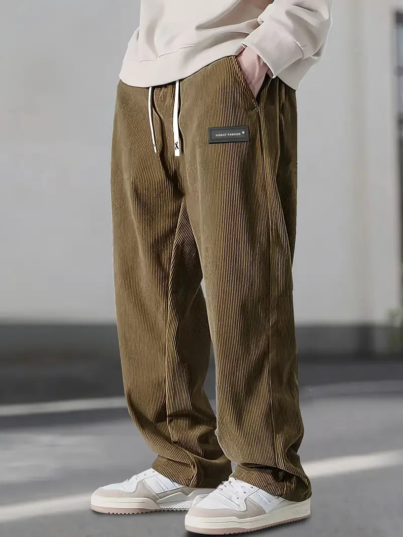 ComfortFit Corduroy-Hosen – Weicher, gerippter Stoff mit entspannter Passform