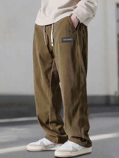 ComfortFit Corduroy-Hosen – Weicher, gerippter Stoff mit entspannter Passform