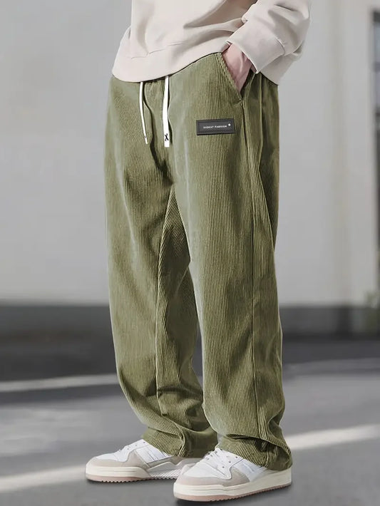 ComfortFit Corduroy-Hosen – Weicher, gerippter Stoff mit entspannter Passform