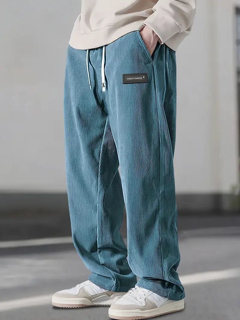 ComfortFit Corduroy-Hosen – Weicher, gerippter Stoff mit entspannter Passform