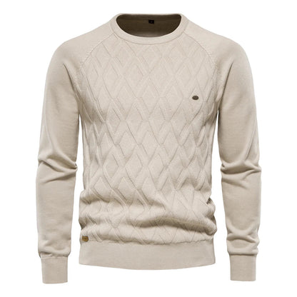 Theodor | Herrenpullover mit Rautenmuster