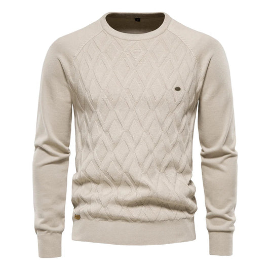 Theodor | Herrenpullover mit Rautenmuster