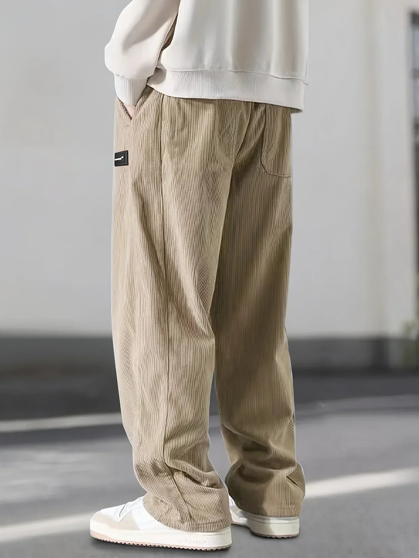 ComfortFit Corduroy-Hosen – Weicher, gerippter Stoff mit entspannter Passform