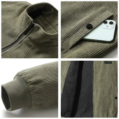 Udo | cordjacke mit fleecefutter
