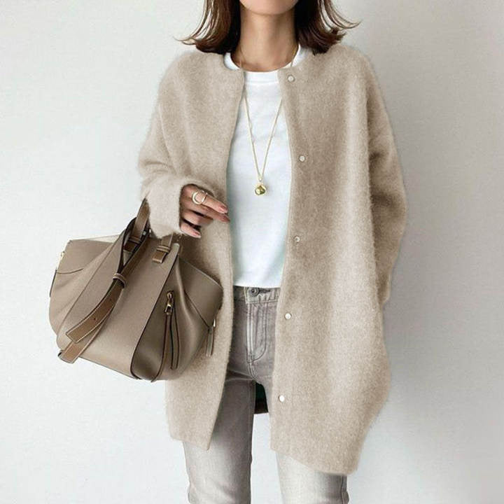 Cardigan aus luxuriösem Woll-Leinen Sofia Amoretti