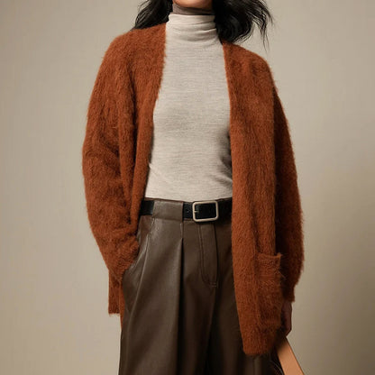 Cardigan Ultra Soft in Alpaka Sofia Amoretti