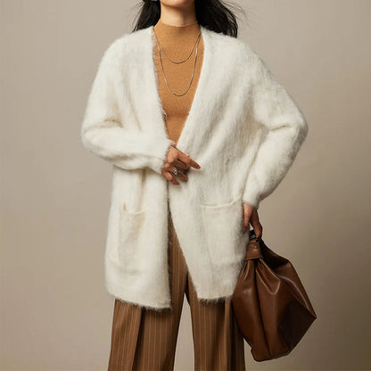 Cardigan Ultra Soft in Alpaka Sofia Amoretti