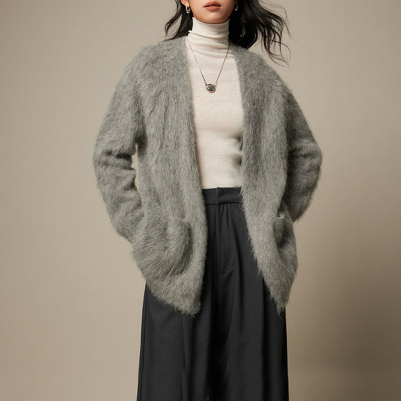 Cardigan Ultra Soft in Alpaka Sofia Amoretti