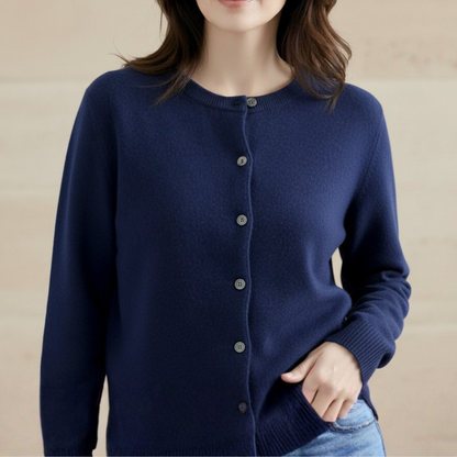 Sofia | Weicher Knopf-Cardigan