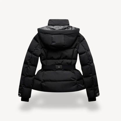 Stylische Pufferjacke mit Taillengürtel für kalte Tage