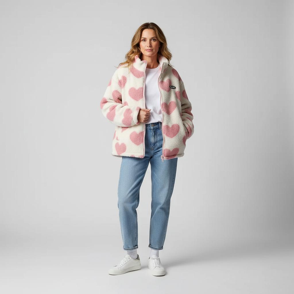 Wendbare Herzchen-Jacke