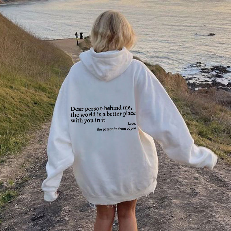 FEMMEHAUS LIEBE PERSON HINTER MIR HOODIE