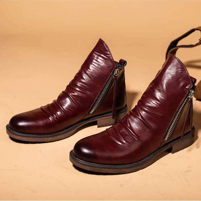 Victor | Komfortable, atmungsaktive Herrenstiefel mit Reißverschluss