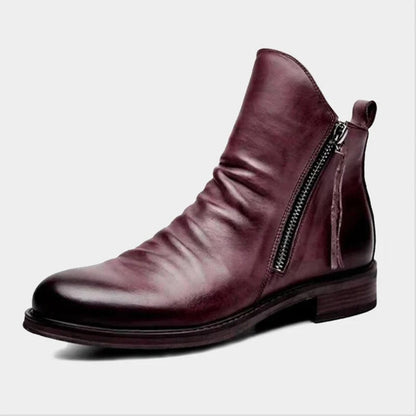 Victor | Komfortable, atmungsaktive Herrenstiefel mit Reißverschluss