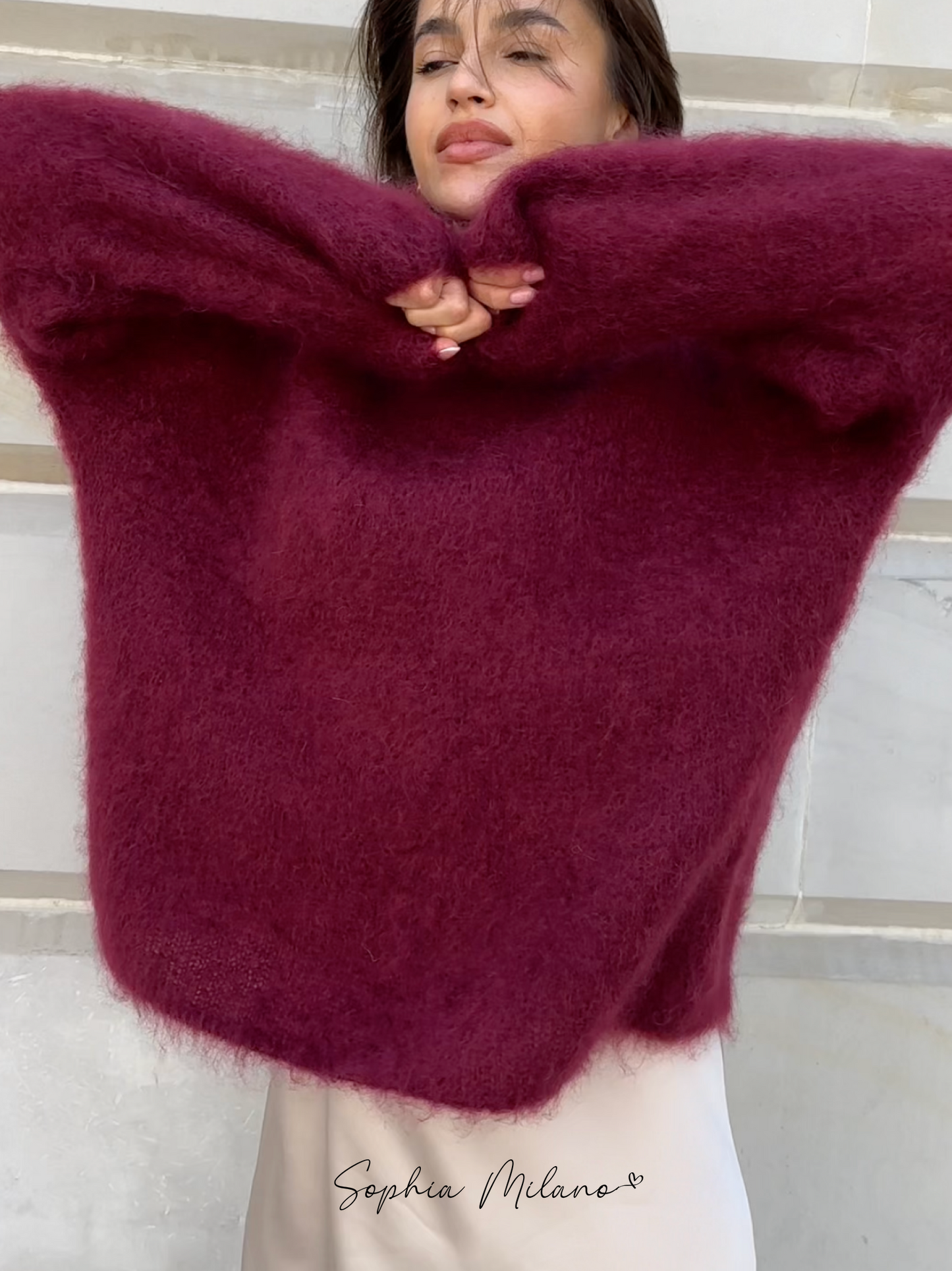 SOPHIA - Mohair Rundhals