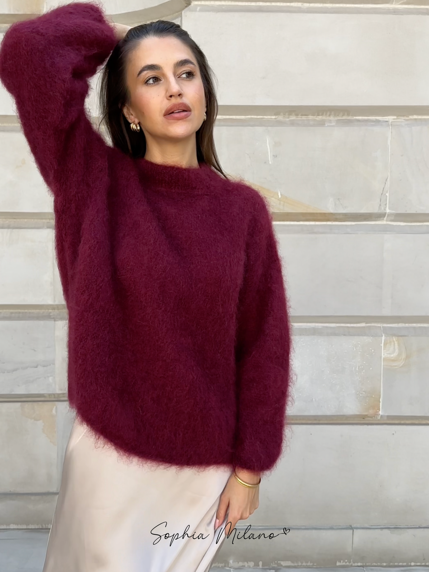 SOPHIA - Mohair Rundhals