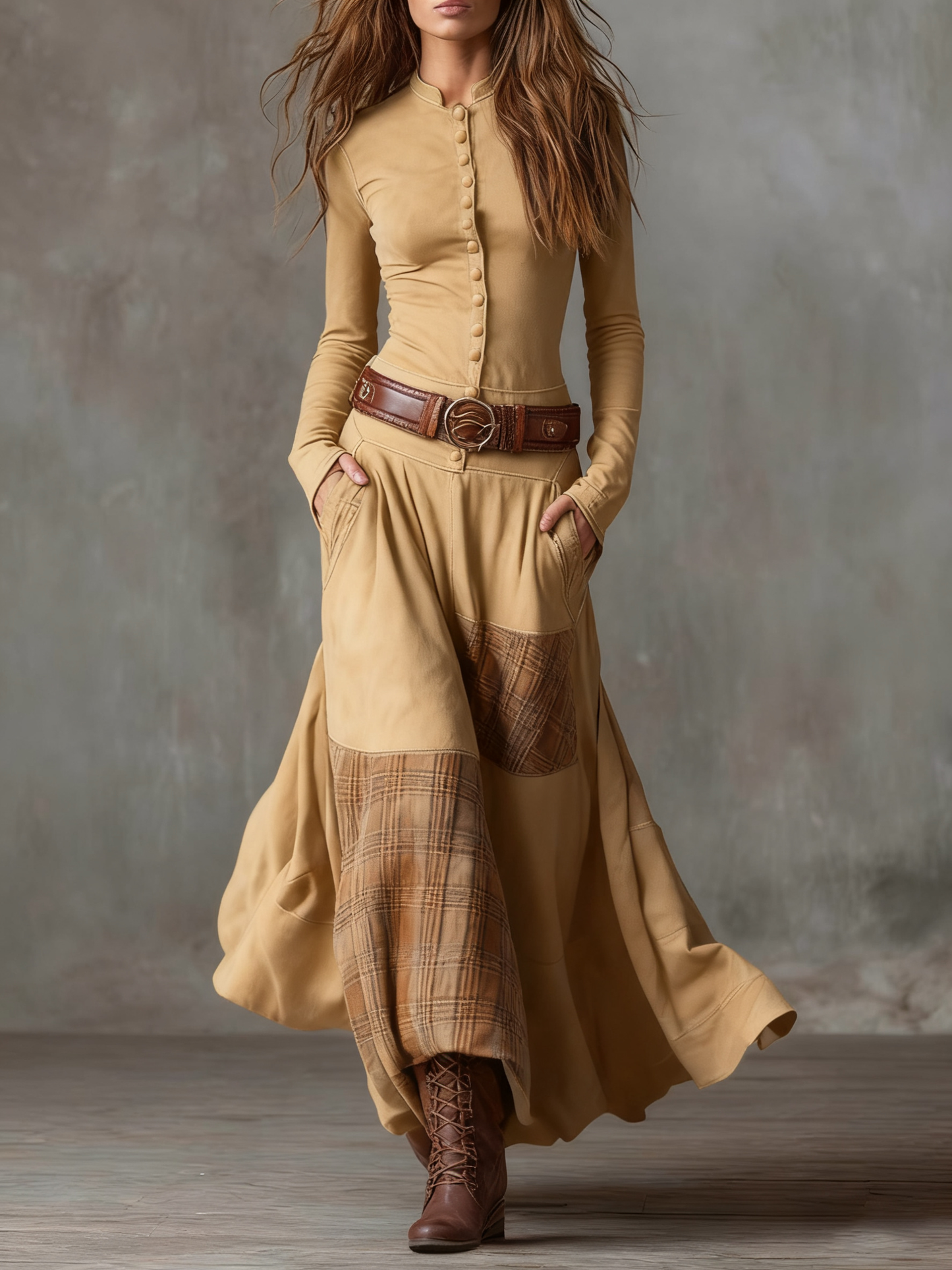 Michelle™ | Maxikleid aus Wildleder