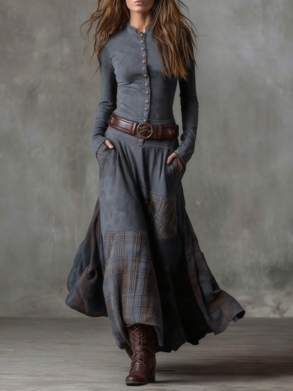 Michelle™ | Maxikleid aus Wildleder