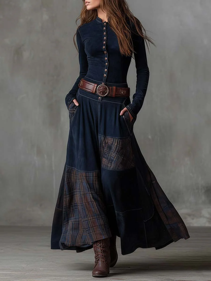 Michelle™ | Maxikleid aus Wildleder