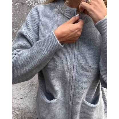 Almira | Lässiger Cardigan mit seitlichen Taschen