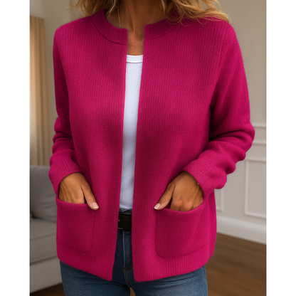 Almira | Lässiger Cardigan mit seitlichen Taschen